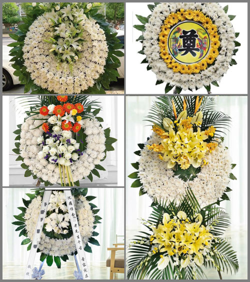 云南昆明盘龙区松华街道花圈速递