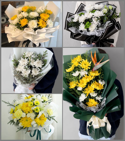 云南昆明盘龙区松华街道白事花束代送